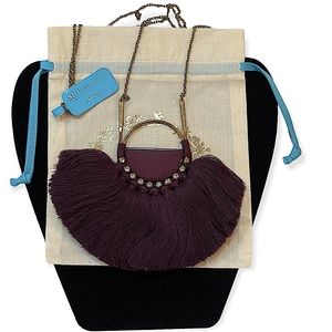 Shiraleah Anthropologie Anya Necklace Plum